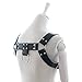 Gellwhu Men's Leather Male Chest H Bulldog Harness 4 Straps Club wear Costumes