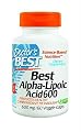 Doctor's Best Alpha-Lipoic Acid (600 Mg) Vegetable Capsules Save Big,, 360-VeggieCap Package