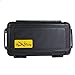 Cigar Caddy 3240 Matte Black Travel Cigar Humidor Case with Airtight Seal | Waterproof Cigar Holder with Humidifier Disc, Holds 10 Churchill Cigars