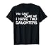 Mens You Can't Scare Me I Have Two Daughters T-Shirt Father's Day 2XL Black