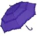 RainStoppers Girl's Solid Umbrella with Three Ruffles, Purple, 34-Inch, Model: W106CHPUR