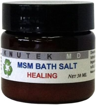 kNutek MSM Organic Sulfur Bath Salt, 1 oz (30 ml) by kNutek