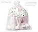 Godr Baby Rattle Plush Soft Toys Newborn Gift Crib toy 5.5in 2.7in Pink Rabbits Bunny - Christmas Baby Infant Toys Gift