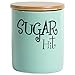 DII Kitchen Accessories Retro Collection, Ceramics, Canister Set, Aqua, 3 Piece