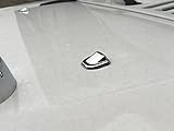 u-Box Chrome Silver Wiper Water Spray Nozzle Cover Trim for 2007-2018 Jeep Wrangler JK -2PCS