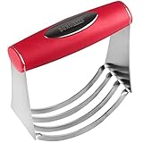 BOROLUX Pastry Blender - Gourmet Stainless Steel Dough Cutter with Soft, Non-Slip Handle