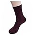 Men's 5-Pack Solid Color Cashmere-Wool Crew Socks