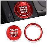 Car Push Start Button Cover Compatible with