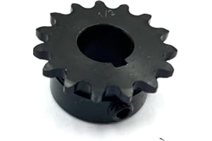 RHKING #25 Roller Chain Sprocket B Type Rust Prevention Hardened 1/2" Bore 15Tooth