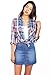 Wax Women's Juniors Cute Button Down Denim Mini Skirt (S, Denim)