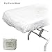 PDTXCLS 10 Ct. White Non-Woven Disposable Elastic Fitted Bed Sheets Cover Massage Table Facial Chair for Spa, Beauty Salon, Medical Clinics, Size: 87