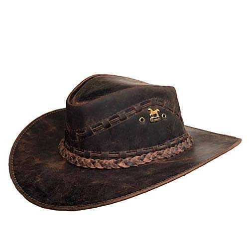 leather western hat