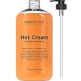 Majestic Pure Cellulite Cream, 87% Organic, Tight Muscles & Joint and Muscle Pain, Natural Cellulite Treatment - Soothes, Relaxes, and Tightens Skin