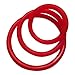Penile Cock Ring Silicone Male Erection Enhancement Stay Hard Set of 3 Cockrings (Red) Discreet Packaging