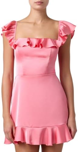 Lulus Trinity Ruffle Mini Dress Womens Mini Cocktail Short Dress Sexy Date  Night Baby Blue at Amazon Women's Clothing store