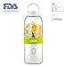 [FDA Certified] EHOOM Shake Juicer Cup, Portable and USB Rechargeable Personal Blender, Juice Mixer, Fruit and Vegetable Mixing Machine with Upgraded Motor & Blade and 500ML Large Capacity