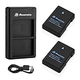 Powerextra 2 x EN-EL14 EN-EL14a Replacement Battery and Dual Battery Charger Compatible with Nikon P7000, P7100, P7700, P7800, D3100, D3200, D3300, D3400, D3500, D5100, D5200, D5300, Df