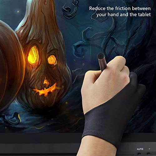 eZAKKA Tablet Drawing Glove, Artist Glove for Graphic Tablet Art Creation Pen Display and iPad Pro Pencil(Blue,Red, Black,Purple)