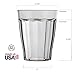 Rhapsody 8-ounce Faceted Plastic Juice Tumblers | set of 8 Clear