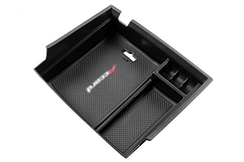 Vesul Armrest Secondary Storage Box Glove Pallet Center Console Tray Fits on Honda Accord Sedan 2013 2014 2015 2016 2017