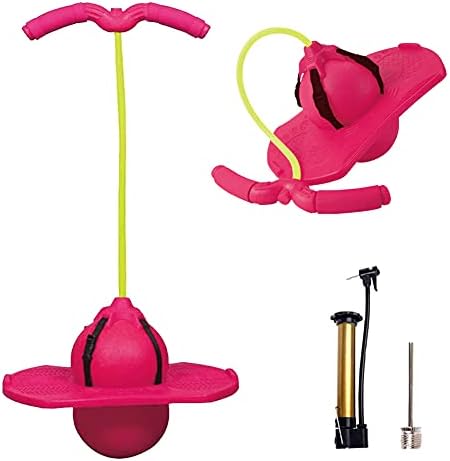 バランスボールにホッピングがついた スポーツトイ登場 ジャンピングボール 子供 運動 室内 室外 竹馬 外遊び おもちゃhotping 遊具 Hopping Ball Pink