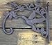 Large Cast Iron Wall Hook Hummingbird ~ Large Plant Holder Hanger Pot Brown