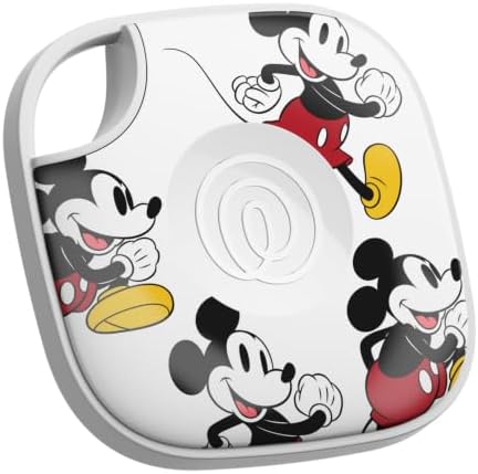 x Disney Tile - Localizador Bluetooth, localizador de Llaves y localizador de Objetos para Llaves, Bolsos y Mucho más.Compatible con iOS y Android. Paquete de 1 (Blanco) - Mickey