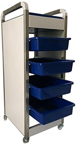 5 Tier Salon Trolley Rolling Storage Hairdressing Hair Tray Stylist Beauty Spa Barber Roller Cart With 4 Drawers
