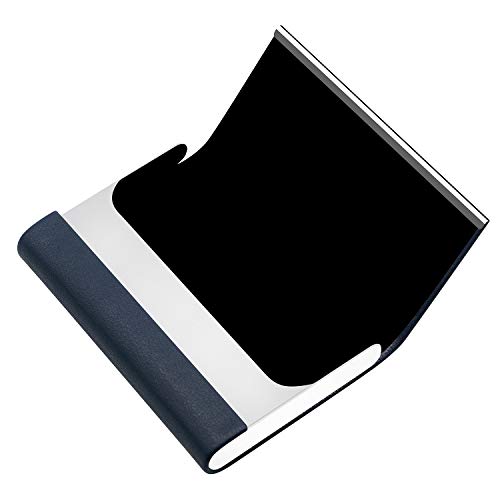 image for Padike Business Card Holder, Business Card Case Luxury PU Leather & St
