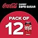Coca-Cola Zero Cherry Diet Soda Soft Drink, 12 fl oz, 12 Pack