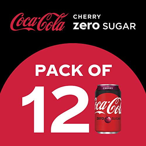 Coca-Cola Zero Cherry Diet Soda Soft Drink, 12 fl oz, 12 Pack