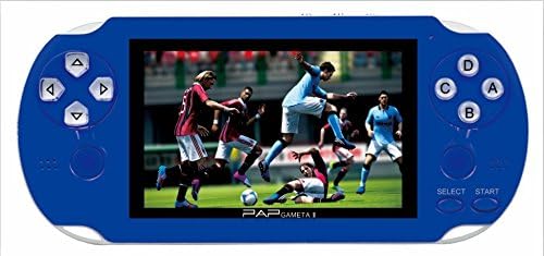 Christmas Gift 4.1'' Handheld Video Game Player Console Juegos Support TV Connection With 600 CP1 CP2 GBC SEGA Games/Blue