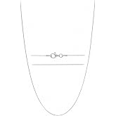 KISPER 925 Sterling Silver Snake Chain Necklace for Women and Men Thin | Made in Italy, 1mm, 16-30 inches, anti-tarnish, hypoallergenic, secure lobster clasp