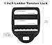 1 Inch Ladder Tension Lock - Triglide - Black (25 Pieces)