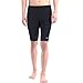 Aegend Swim Jammer, Soft Durable Men's Swim Suit Quick Dry Solid Jammer Swimsuit with Inner Elastic Waist Band, Black, 5 Sizes