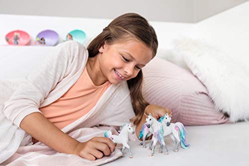 Schleich 70570 Meereseinhorn, Stute & 70524 - Spielzeugfigur - Regenbogeneinhorn, Stute – Bild 4