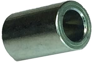 Lyn-Tron, Brass, Zinc Plated Finish, 1/4" Screw Size, 1/2" OD, 0.252" ID, 3/8" Length (Pack of 5)