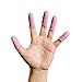 Disposable Finger Cots Gloves Latex Rubber Fingertips Plastic Protective Gloves Set for Men Women Kids Medium Medical Food Safe 200 Pcs(Pink)