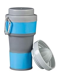 GreaterWell   Taza de viaje plegable de silicona c