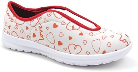 Women's Cute Memory Foam Nursing Shoes with Designs - Printed - Florence Move