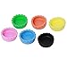 6pcs Home Reusable Silicone Wine Beer Keep Fresh Bottle Cap Sealer Cover Stopper