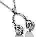 Hip Hop Headphone Pendant Necklace DJ Music Wireless Earphone Chain Necklace