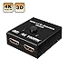 HDMI 2.0 switch, EPOLLO 2 Ports 2x1 or 1x2 HDMI Bi-Directional switcher Support Ultra HD 4K 3D 1080P for DVD, HD TVs, Projectors, PS3, PS4, Computer, Notebook ect
