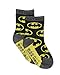 Batman Boy's 6 pack Socks with Grippers (2T-3T, Black/Multi)