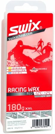 Swix Bio Degradable Ski/Snowboard Average Temperature Wax (180g Bar), Red
