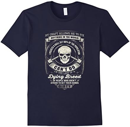 Men's mechanic tshirt- my craft allows me to fix anything in the w XL Navy
