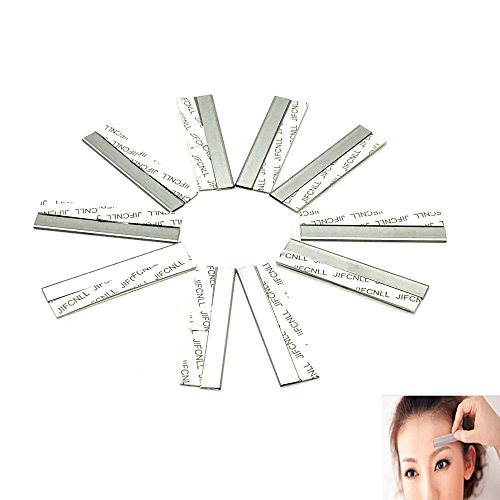HUELE 50pcs Barber Salon Vintage Steel Single Edge Razor Bla