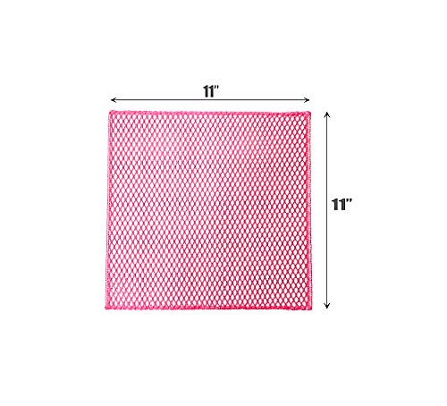 Olivia-Tree-Dish-Washing-Net-ClothScourer-100-Odor-FreeQuick-Dry-No-More-Sponges-with-Mildew-Smell-Perfect-Scrubber-for-Washing-Dish-11-by-11-inches-Basic-Yellow-3pcs