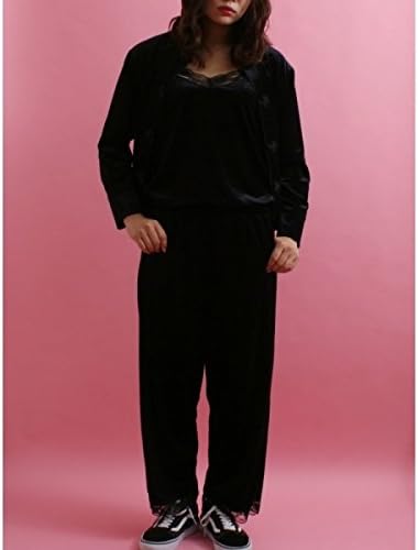 Amazon ウィゴー レディース Wego Wc ベロアサロペット ブラック F スカート 通販