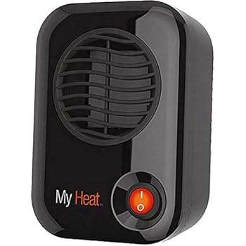 Lasko Model 100 MyHeat Personal Space Heater, Black - Compact Size, Ideal for the Desk or Around the Home Office